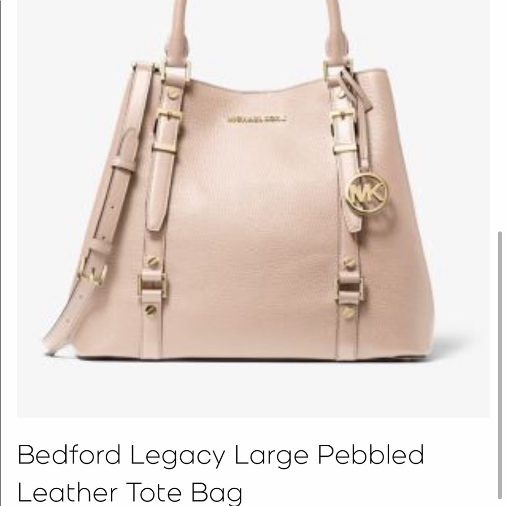 Bedford Legacy Large Pebbled Leather Soft Pink
